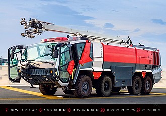 Trucks in Action 2026, nástěnný kalendář, prodloužená záda