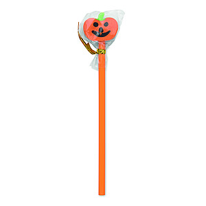 Tužka s gumou, Halloween., oranžová