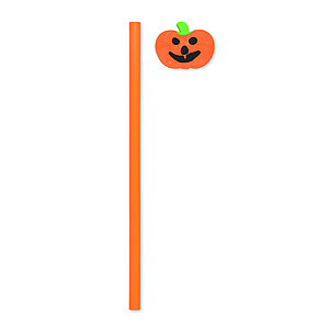 Tužka s gumou, Halloween., oranžová