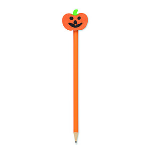 Tužka s gumou, Halloween., oranžová