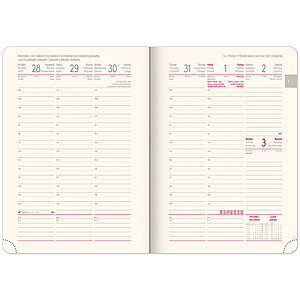 Týdenní diář Twill 2027, černo-zlatý, 15 x 21 cm