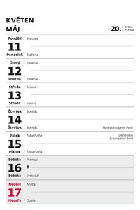 Týdenní trhací kalendář A6 2027