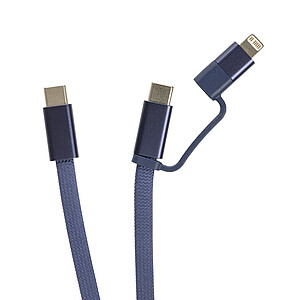 Ultra tenký magnetický nabíjecí kabel 60W 2 v 1, tmavě modrá