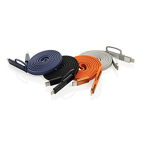 Ultra tenký magnetický nabíjecí kabel 60W 2 v 1, tmavě modrá