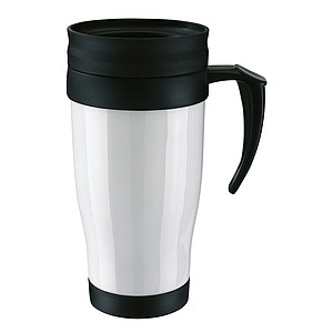 UNDO Plastový termohrnek bílý, 400 ml - reklamní předměty