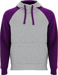 Unisex dvoubarevná mikina ROLY BADET, šedá/fialová, 3XL