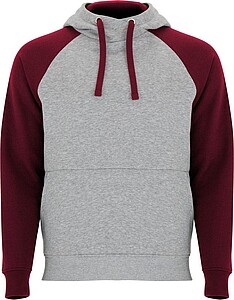 Unisex dvoubarevná mikina ROLY BADET, šedá/vínová 3XL