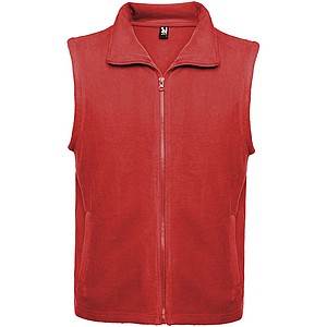 Unisex fleecová vesta, ROLY BELLAGIO, červená, vel. M - reklamní předměty