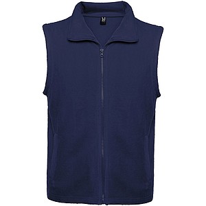Unisex fleecová vesta, ROLY BELLAGIO, navy, vel. L - vesta s potiskem