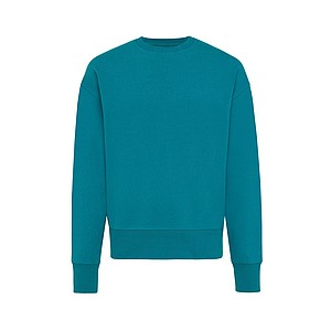Unisex mikina Iqoniq Kruger z recyklované bavlny, tyrkysová, M