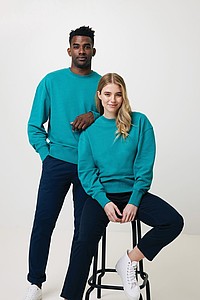 Unisex mikina Iqoniq Kruger z recyklované bavlny, tyrkysová, M
