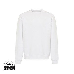 Unisex mikina Iqoniq Torla, velikost 4XL, bílá - potisk mikin