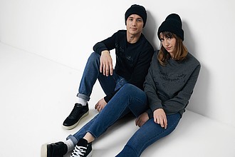 Unisex mikina Iqoniq Zion z recyklované bavlny, černá, M