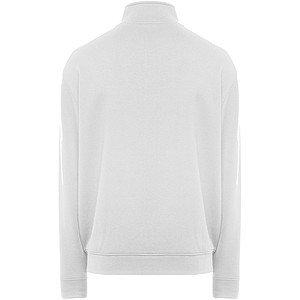 Unisex mikina na zip, ROLY ULAN, velikost M, bílá