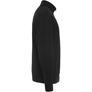 Unisex mikina na zip, ROLY ULAN, velikost M, černá