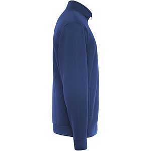 Unisex mikina na zip, ROLY ULAN, velikost M, královská modrá