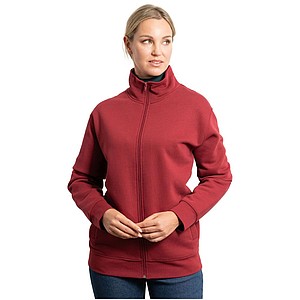 Unisex mikina na zip, ROLY ULAN, velikost S, bílá