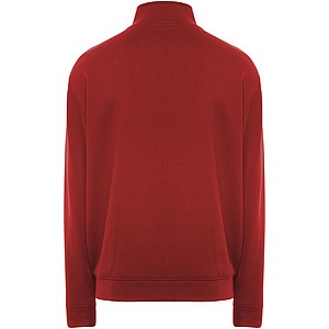 Unisex mikina na zip, ROLY ULAN, velikost S, červená