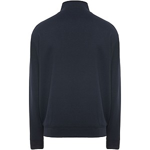 Unisex mikina na zip, ROLY ULAN, velikost S, námořní modrá