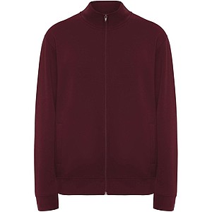 Unisex mikina na zip, ROLY ULAN, velikost S, vínová