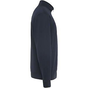Unisex mikina na zip, ROLY ULAN, velikost XL, námořní modrá