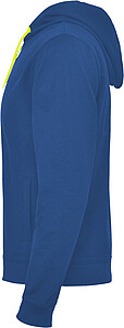 Unisex mikina ROLY FUJI, královská modrá/žlutá, M