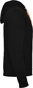 Unisex mikina ROLY FUJI, šedá melanž/oranžová, S