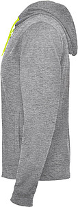 Unisex mikina ROLY FUJI, šedá melanž/žlutá, S