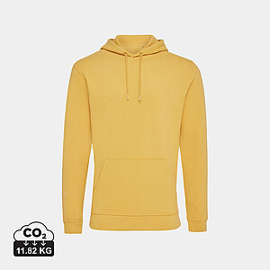 Unisex mikina s kapucí IQONIQ Jasper, velikost XXS, tmavá žlutá