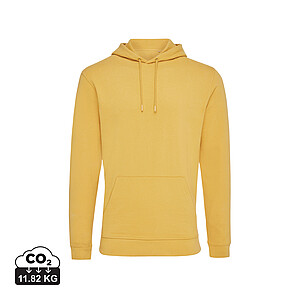 Unisex mikina s kapucí IQONIQ Jasper, velikost XXS, tmavá žlutá
