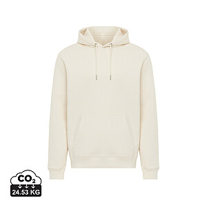 Unisex mikina s kapucí Iqoniq Joshua, velikost M, krémová