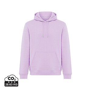 Unisex mikina s kapucí Iqoniq Joshua, velikost M, světle fialová
