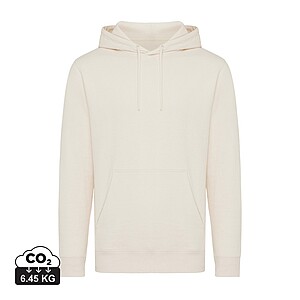 Unisex mikina s kapucí Iqoniq Rila, velikost S, světlá krémová