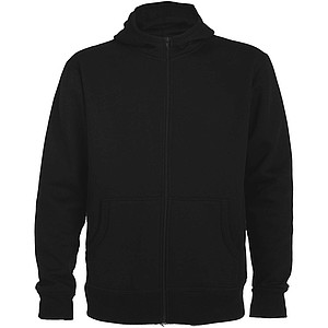 Unisex mikina s kapucí,ROLY MONTBLANC, černá, vel. M - potisk mikin