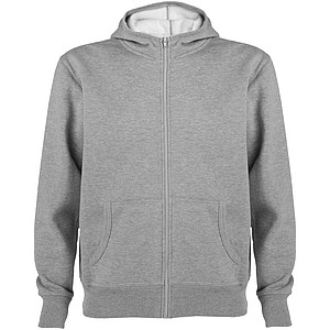 Unisex mikina s kapucí,ROLY MONTBLANC, světle šedý melír, vel. L - potisk mikin