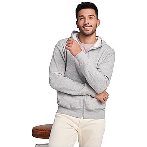 Unisex mikina s kapucí,ROLY MONTBLANC, světle šedý melír, vel. L