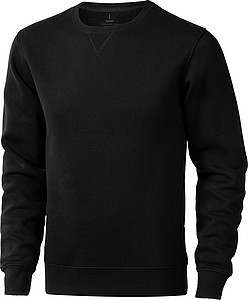 Unisex mikina s kulatým výstřihem Elevate Arora, velikost M, černá - potisk mikin