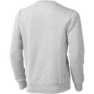 Unisex mikina s kulatým výstřihem Elevate Arora, velikost M, šedý melír