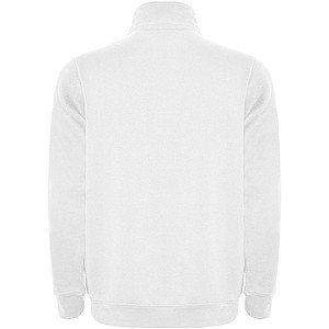 Unisex mikina se čtvrtkovým zipem, ROLY ANETO, bílá, vel. L