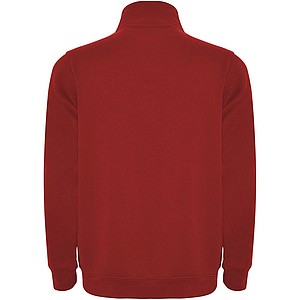 Unisex mikina se čtvrtkovým zipem, ROLY ANETO, červená, vel. L