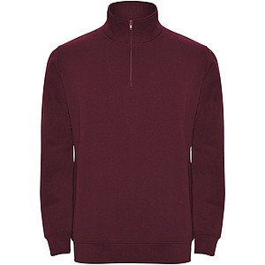 Unisex mikina se čtvrtkovým zipem, ROLY ANETO, purpurová, vel. L