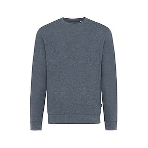 Unisex nebarvená mikina Iqoniq Denali z recyklované bavlny, námořní modrá, M