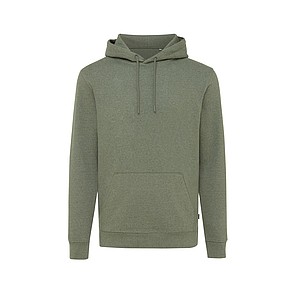 Unisex nebarvená mikina s kapucí Iqoniq Torres z recyklované bavlny, zelená, XS
