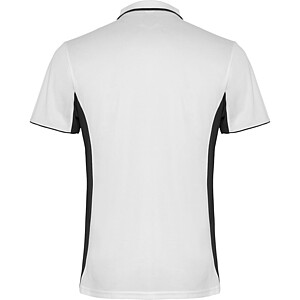 Unisex polokošile Roly Montmelo, bílá/černá, velikost M