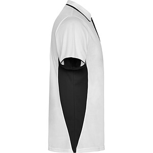 Unisex polokošile Roly Montmelo, bílá/černá, velikost M