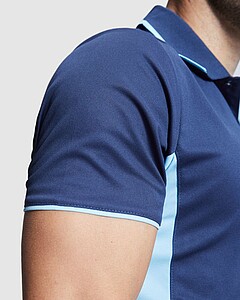 Unisex polokošile Roly Montmelo, bílá/královská modrá, velikost M