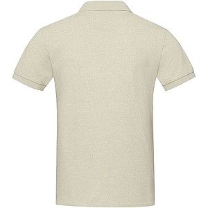 Unisex polokošile s krátkým rukávem z recyklované bavlny i polyesteru, ELEVATE EMERALD, krémová, vel. L