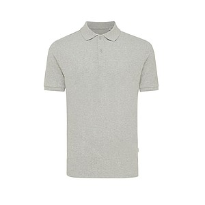 Unisex polotriko Iqoniq Yosemite z recyklované bavlny, šedá, M - reklamní polokošile