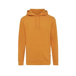Unisex recyklovaná mikina Iqoniq s kapucí, oranžová, M