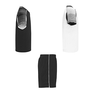 Unisex sada Roly Juve, bílá/černá, velikost M
